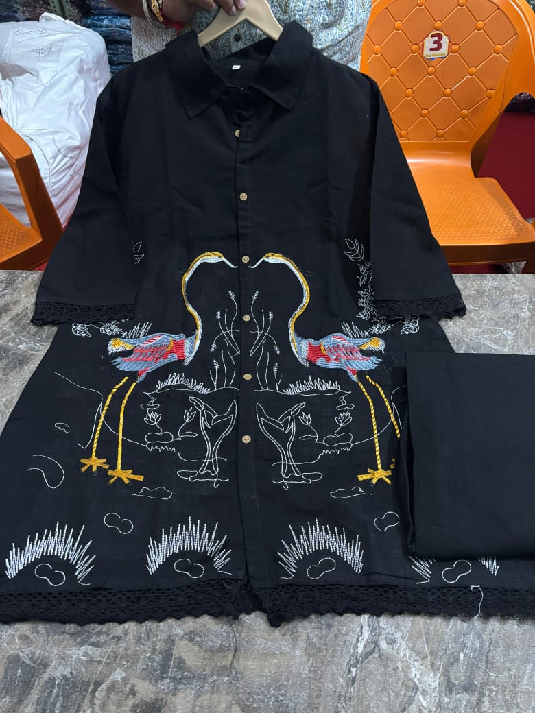 Cotton Embroidered Coord Set