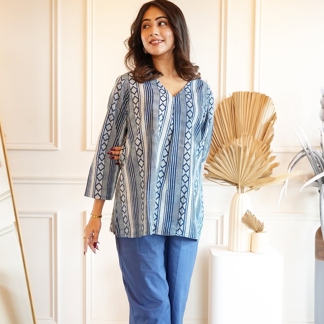 Premium Cotton Printed Top & Palazzo Set