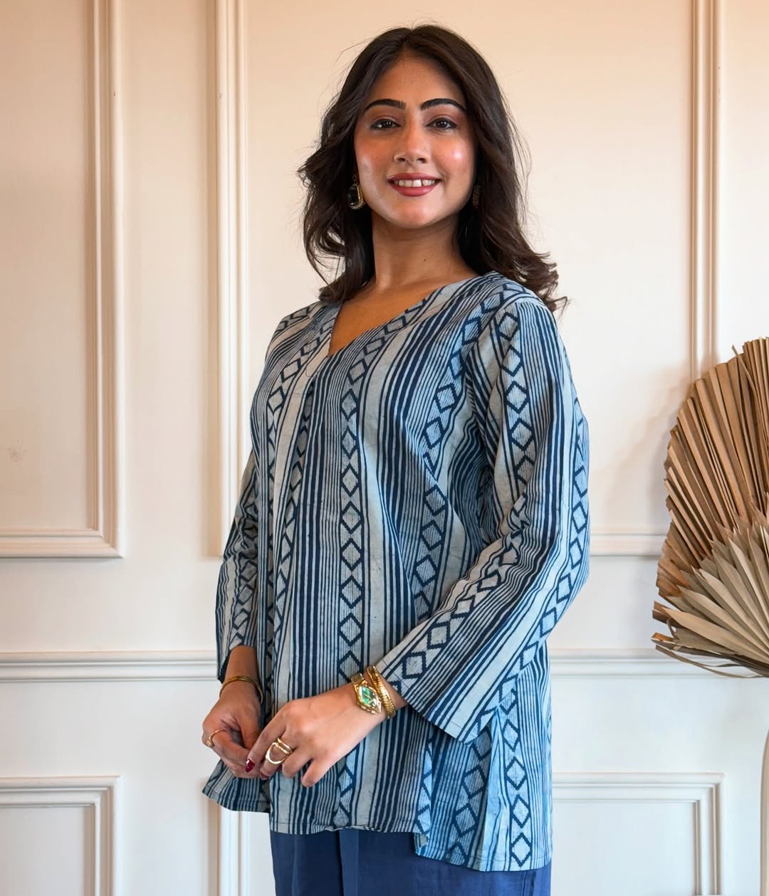 Premium Cotton Printed Top & Palazzo Set