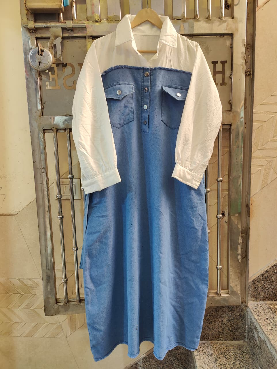 Denim Long Dress