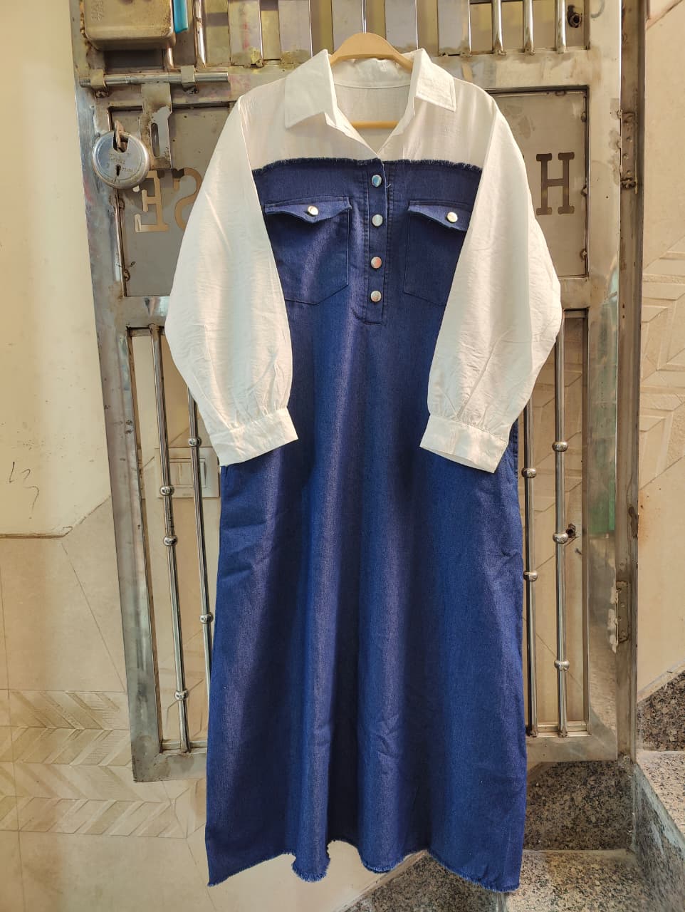 Denim Long Dress