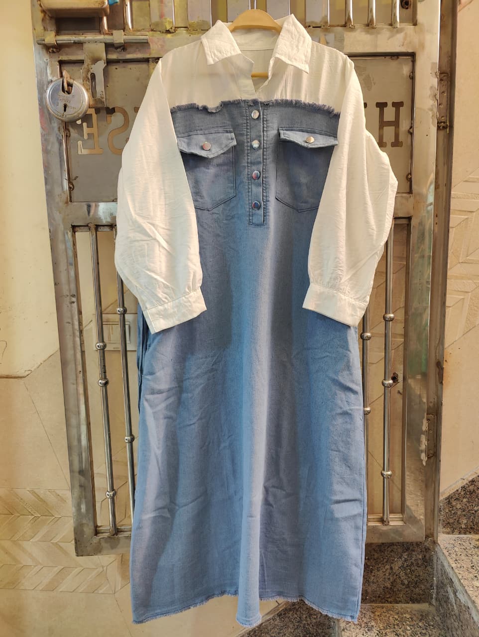Denim Long Dress