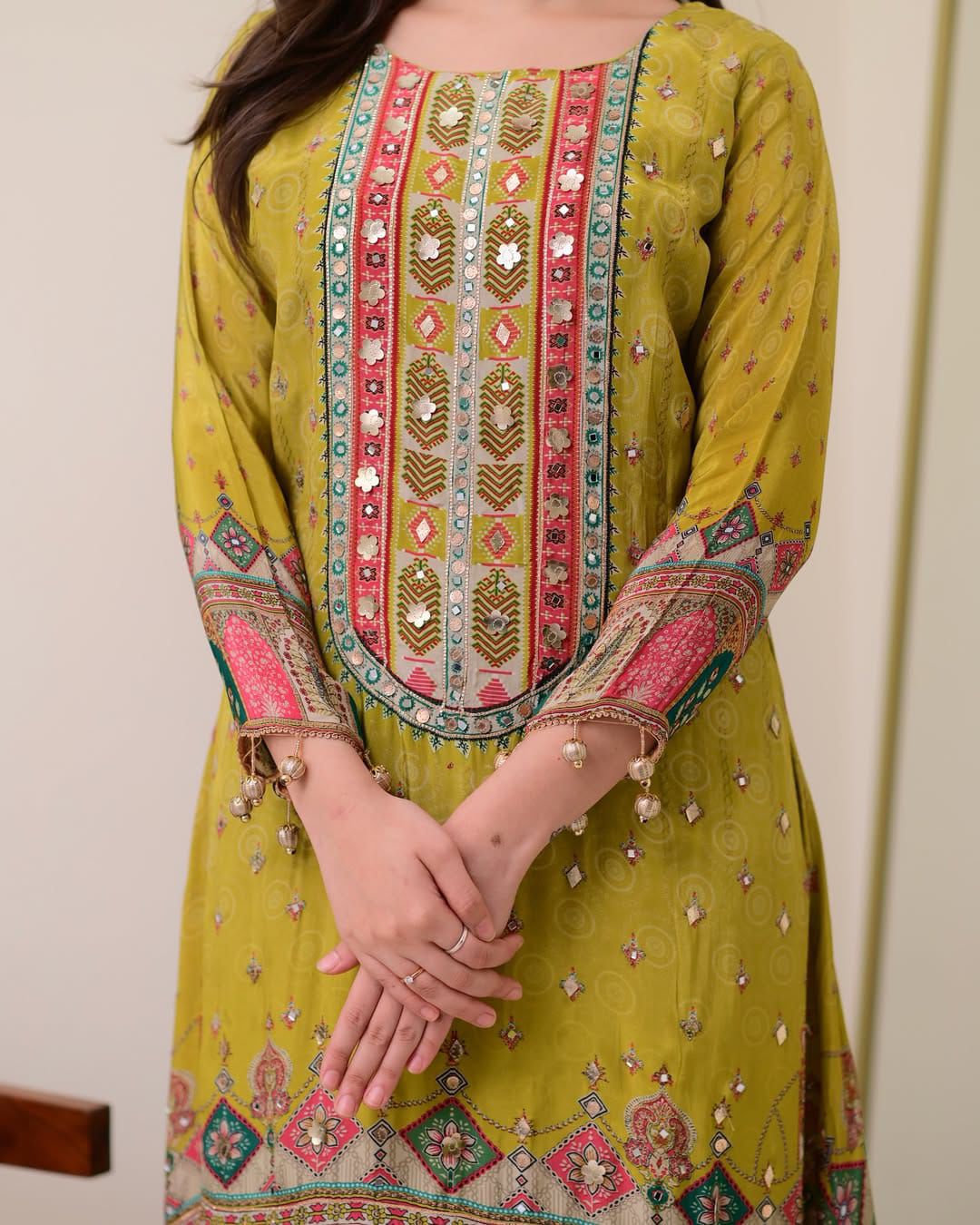 Pista Shanti Anarkali Kodi Round Set - Pure Chinnon