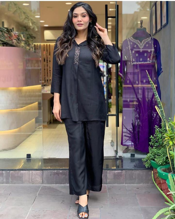 Heavy Rayon Co-Ord Set with Sequence Detailing