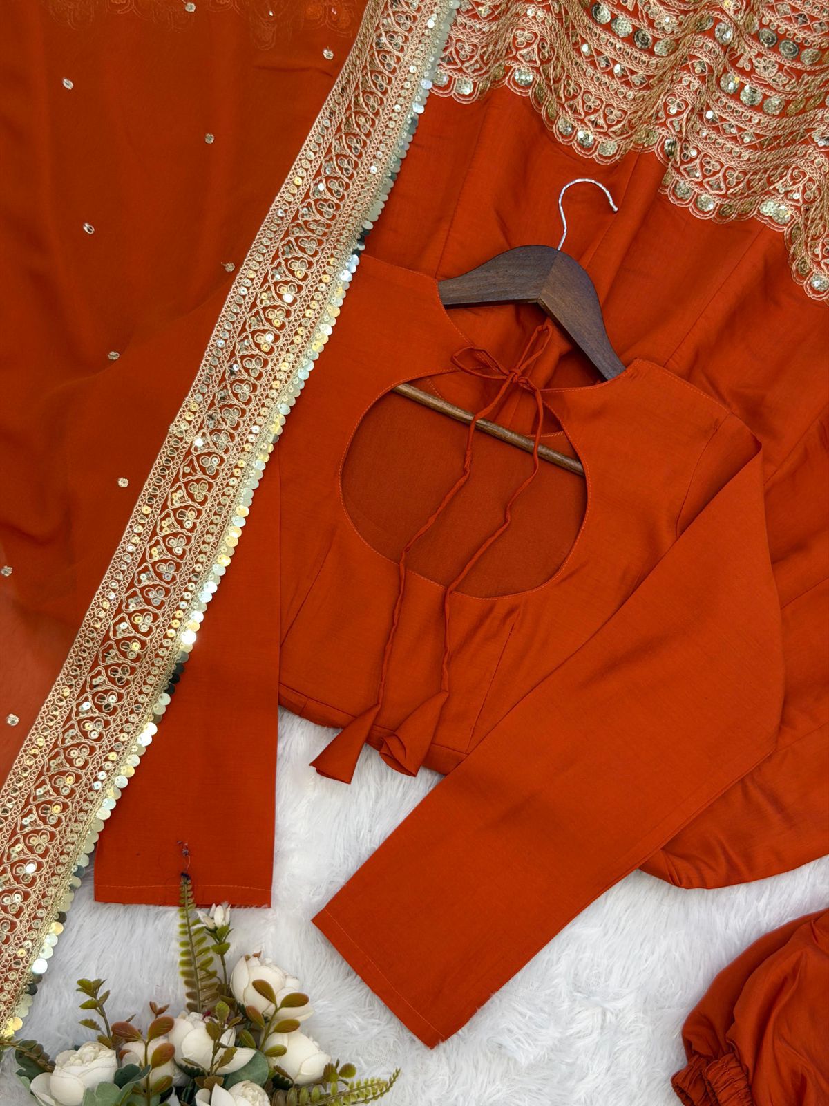 Premium Anarkali Gown with Dupatta - Coding Sequence Work