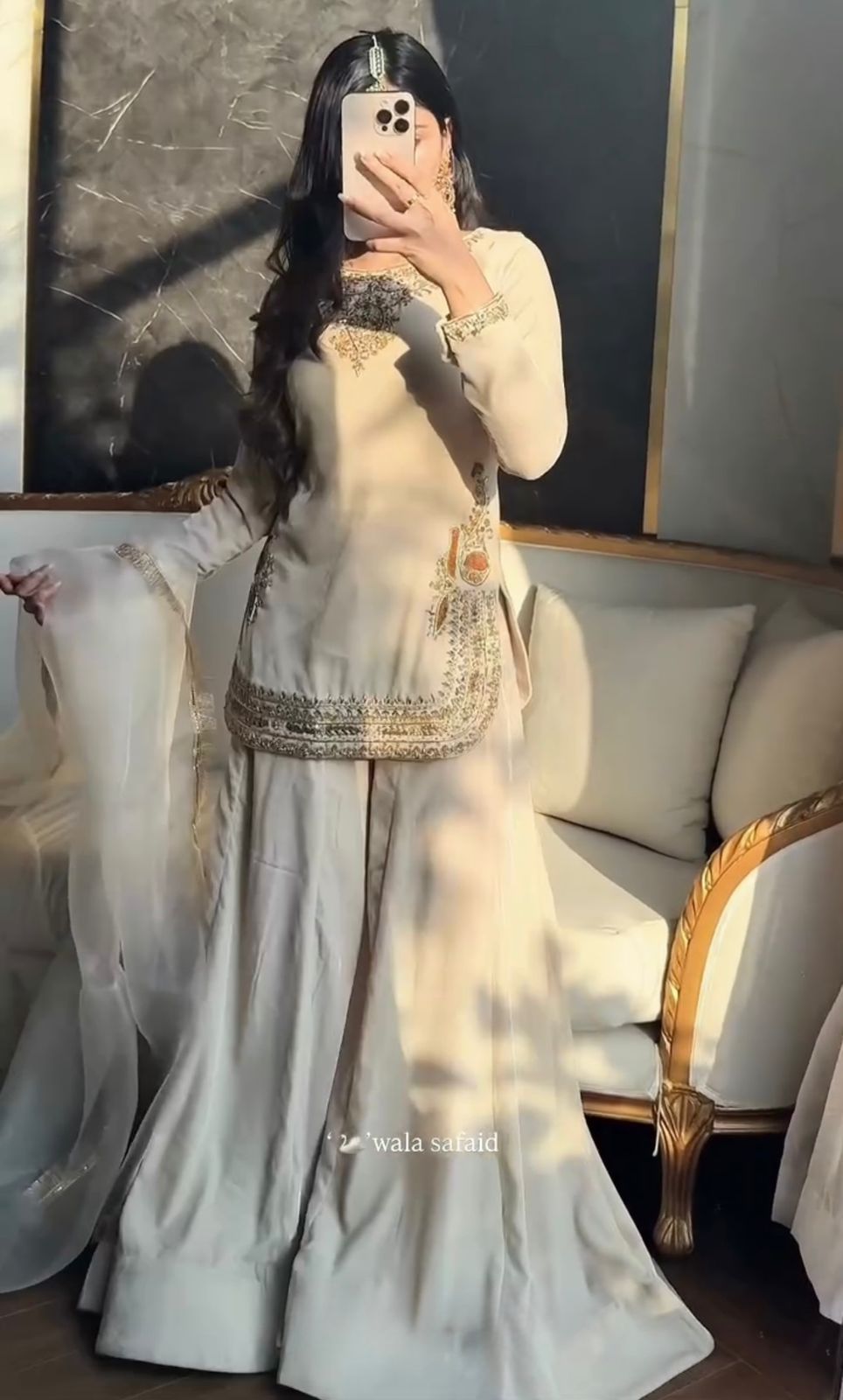 Designer Party Wear Embroidered Coord Set