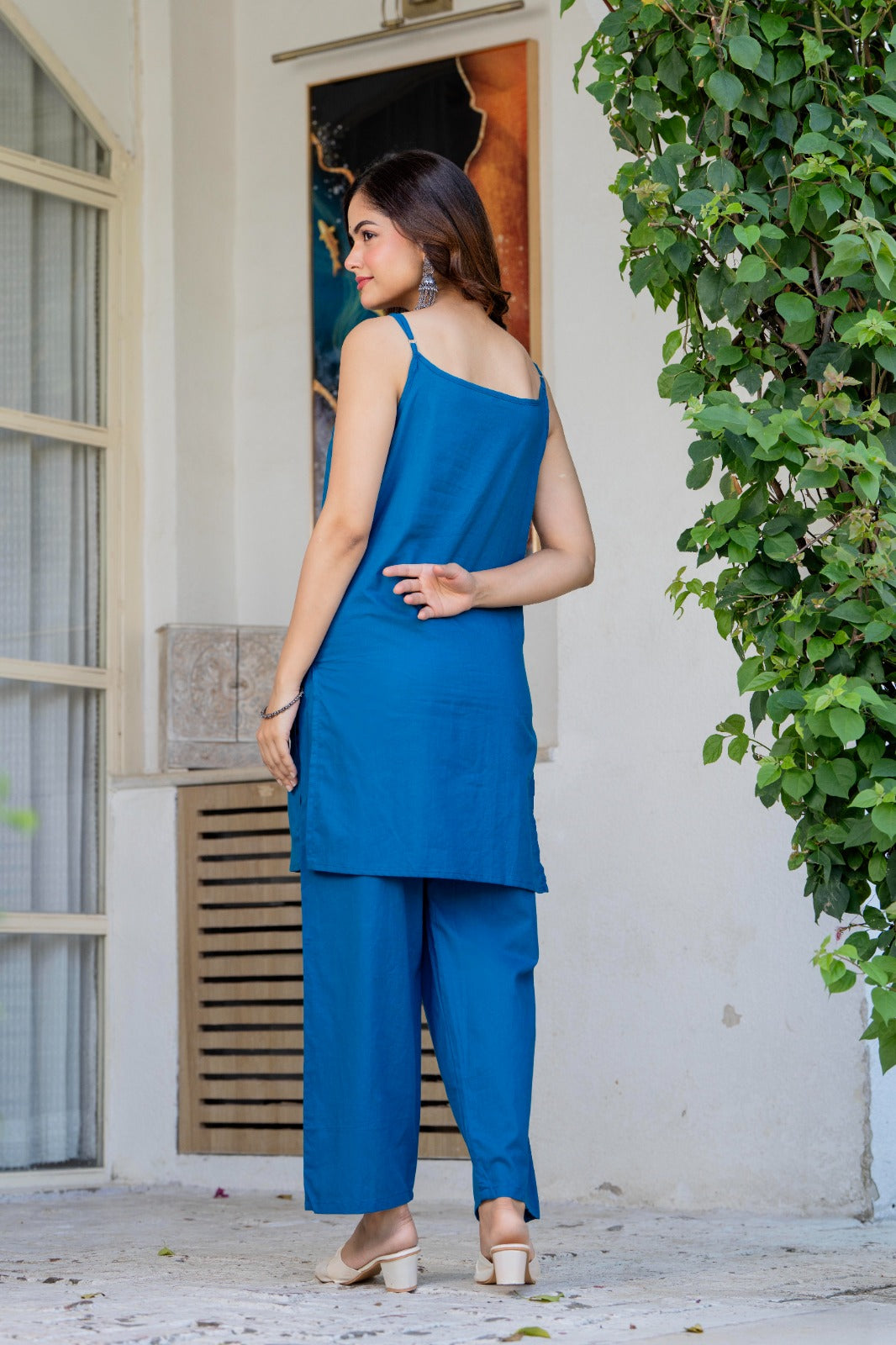 White Eyelet Cotton Co-ord Set - Summer & Valentine Special