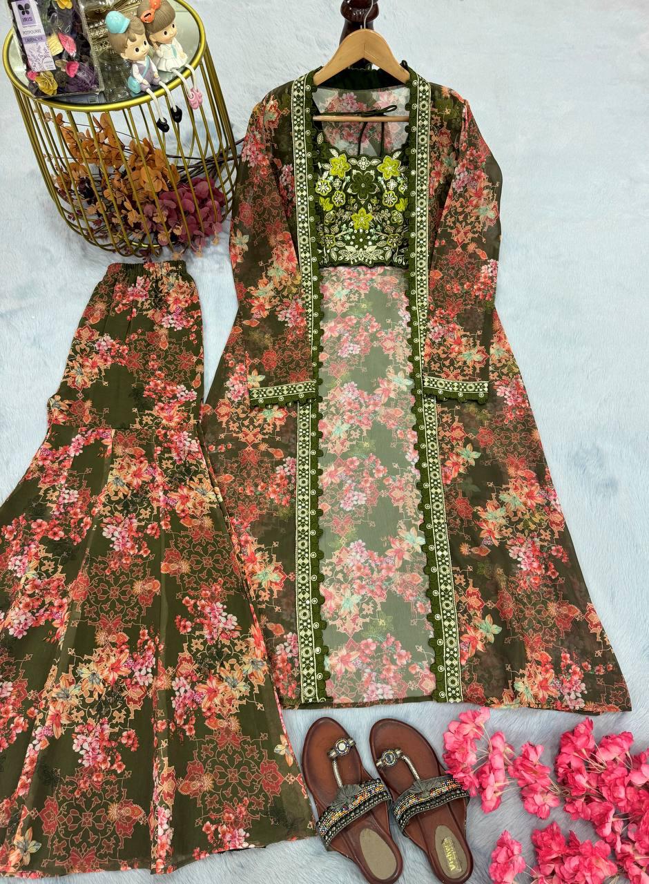 Maverick Fusion Indo Western Koti Plazo Blouse Collection