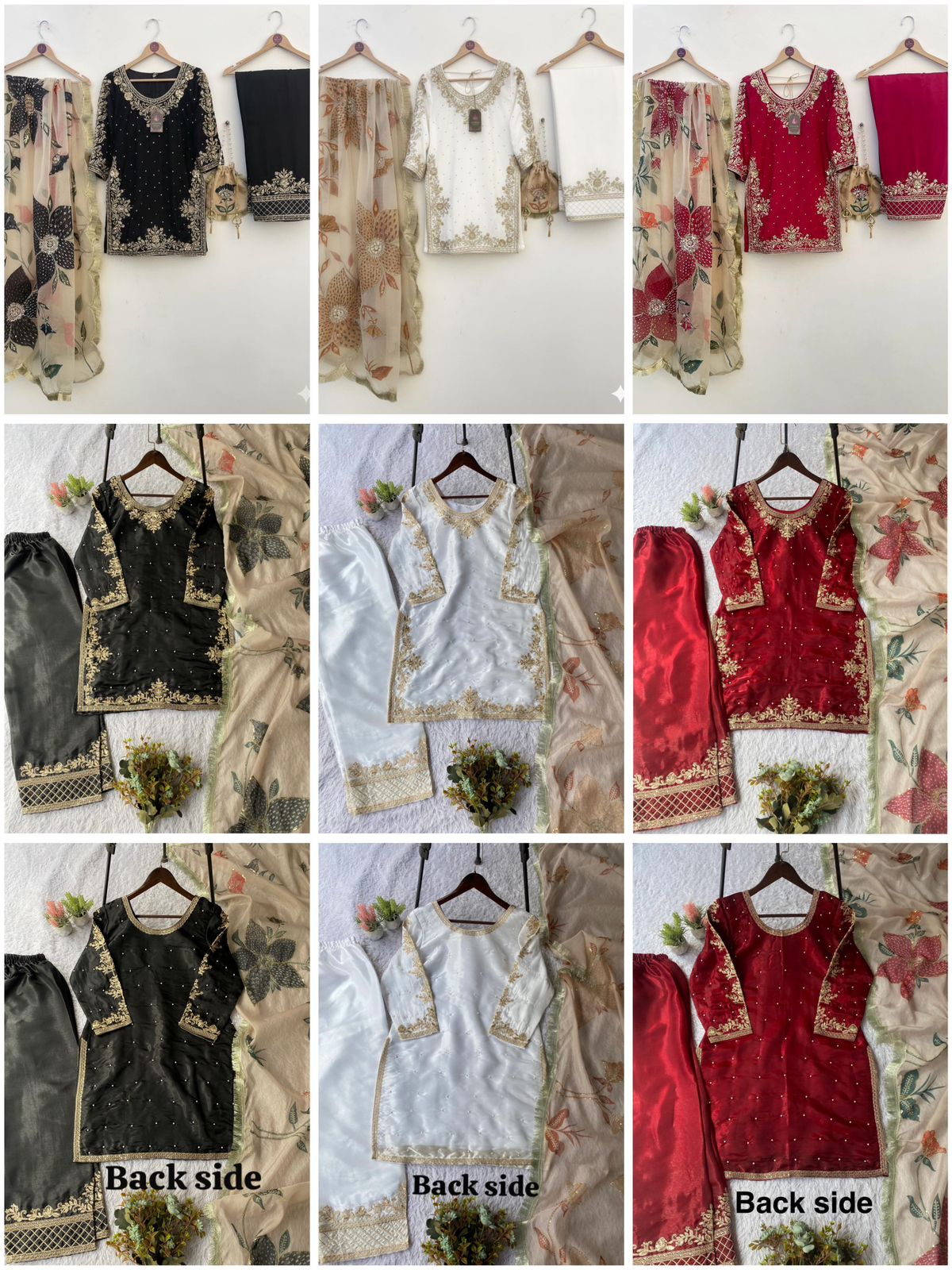 GMY Silk Cording Sequence Embroidery & Beads Coord Set with Dupatta