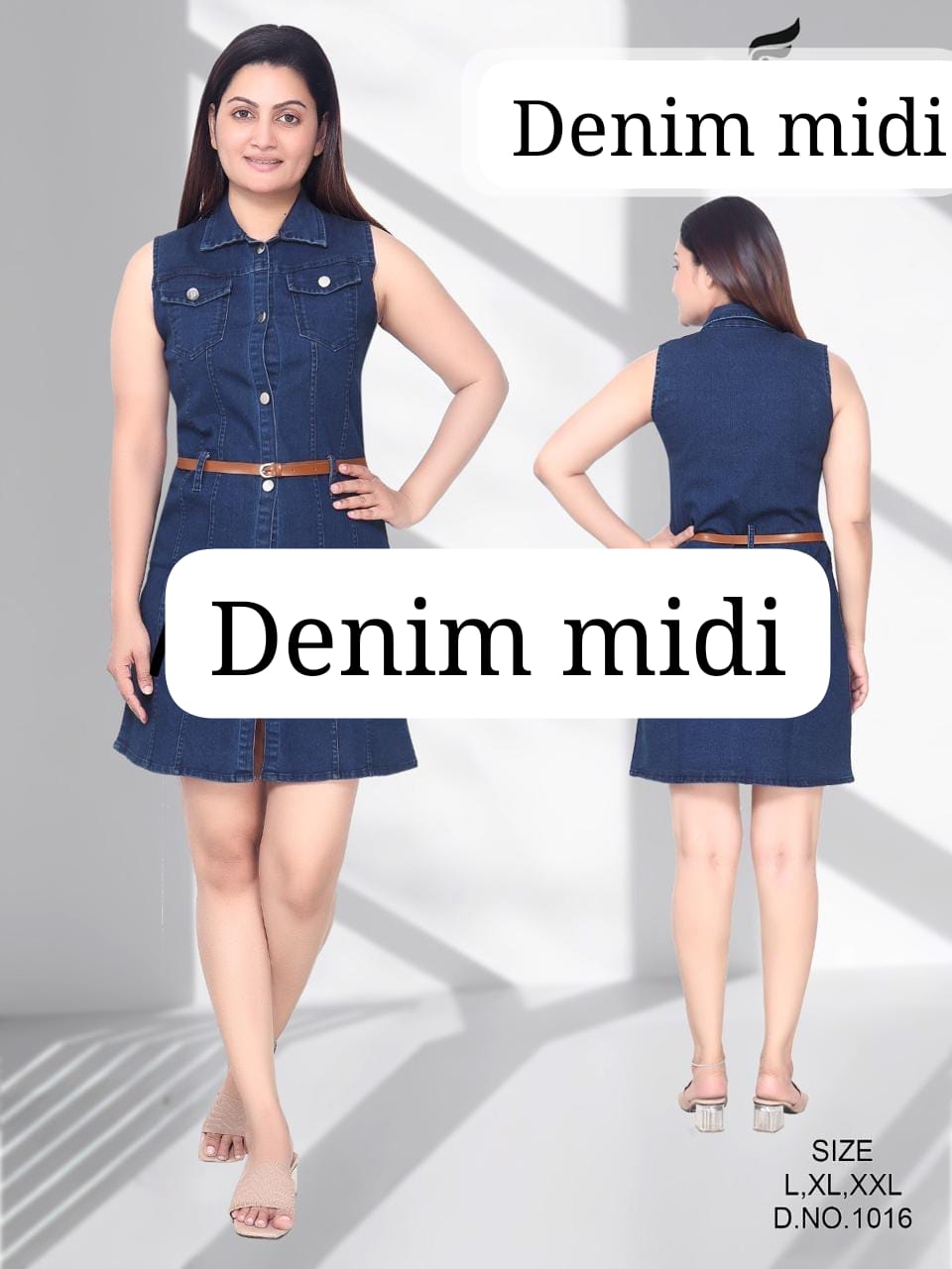Denim MIDI Dress