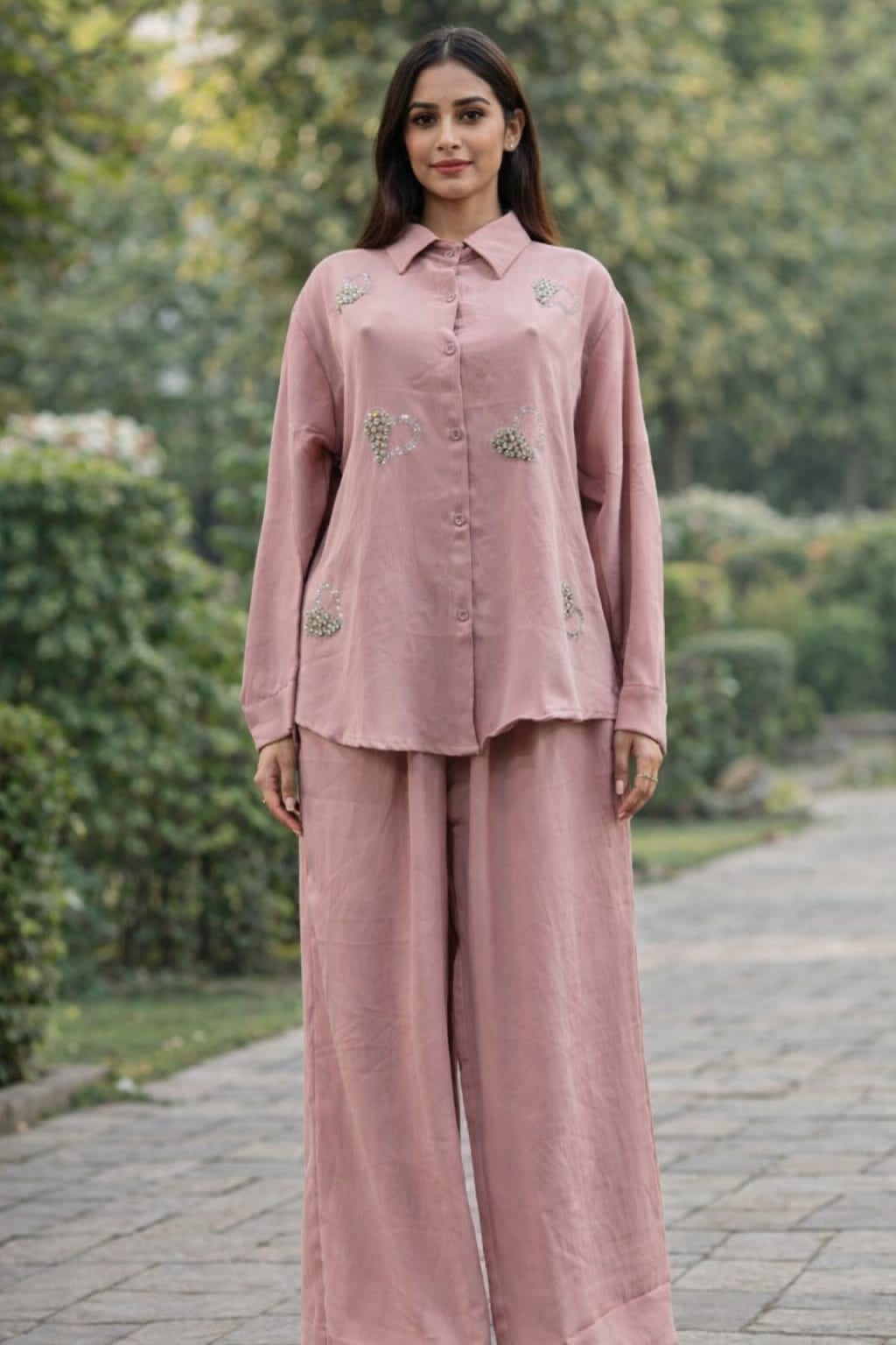 Heart Embellished CYC Fabric Coord Set