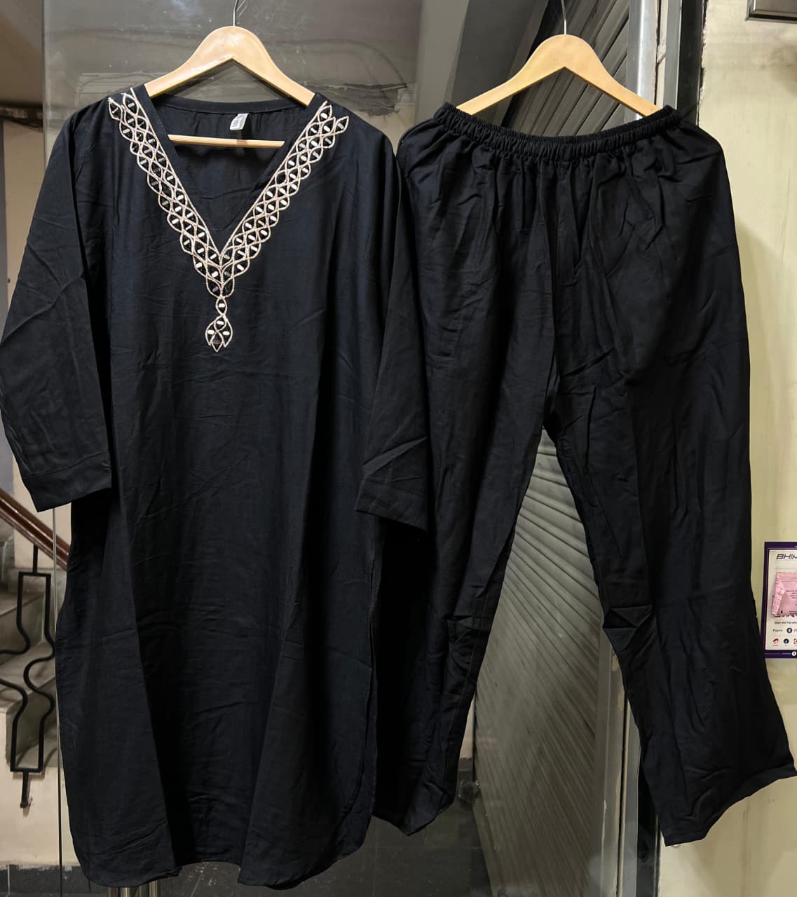 Eid Special Hand Work Rayon Coord Set