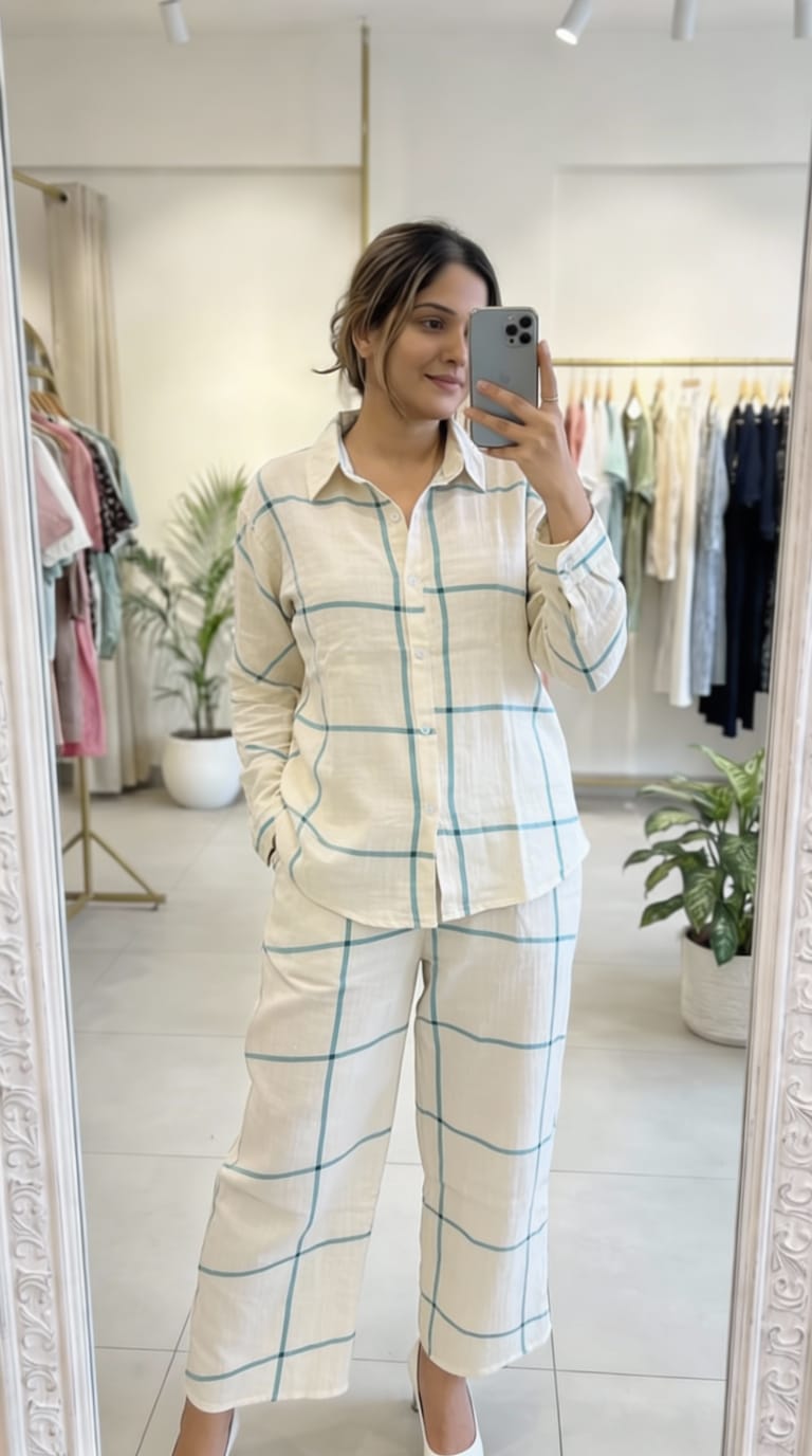 Printed Mulmul Coord Set