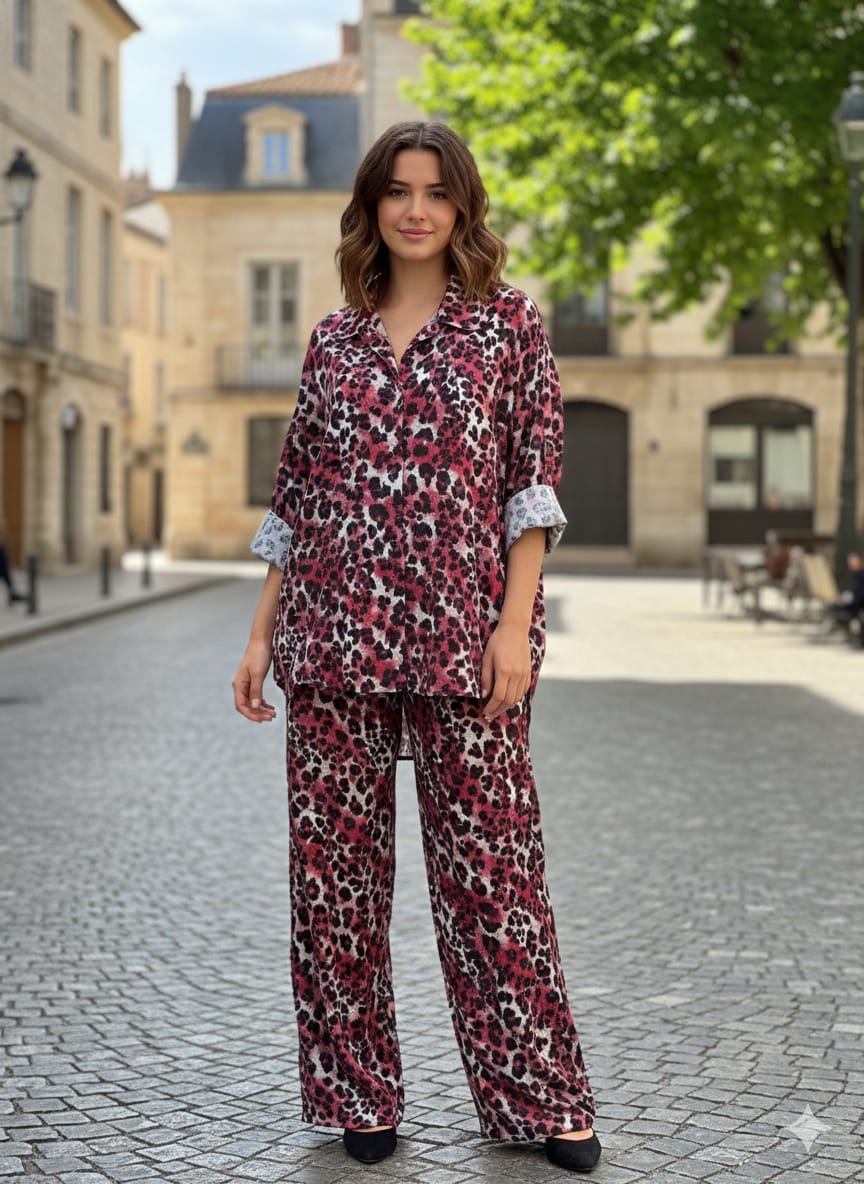 Printed Mulmul Coord Set