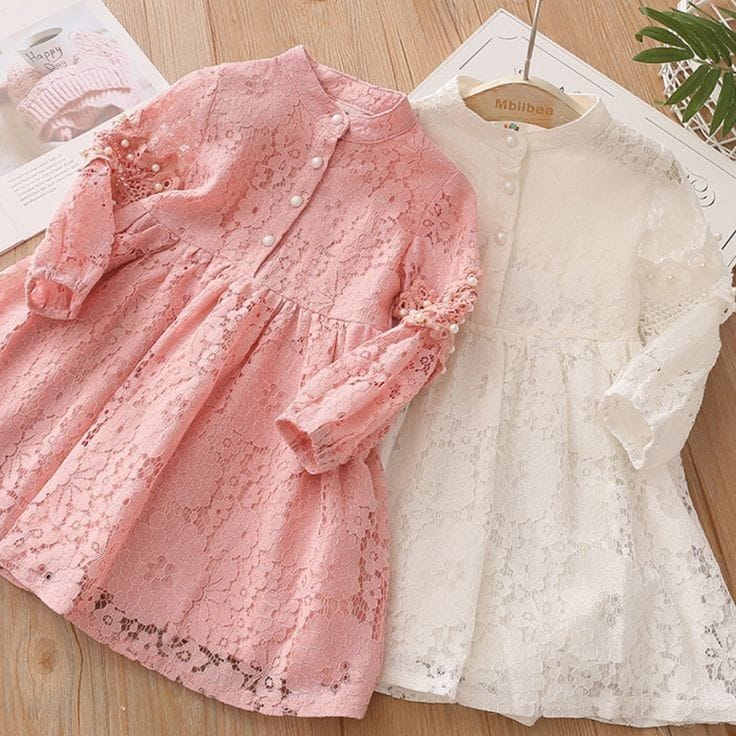 Kids Net Dress with Lining