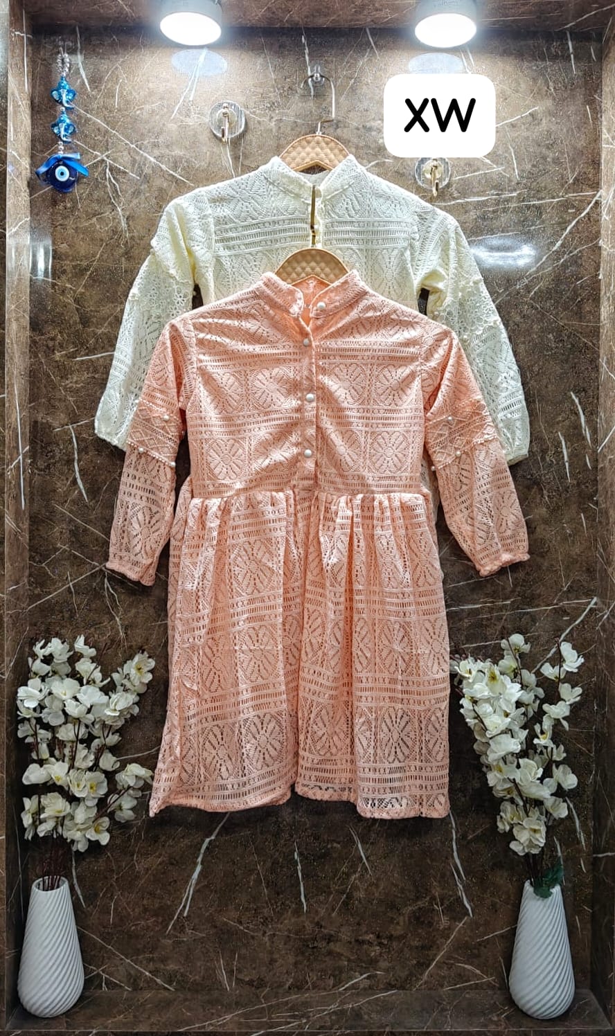 Kids Net Dress with Lining
