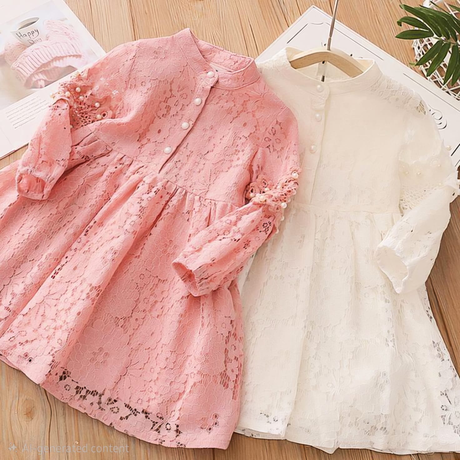 Kids Net Dress with Lining