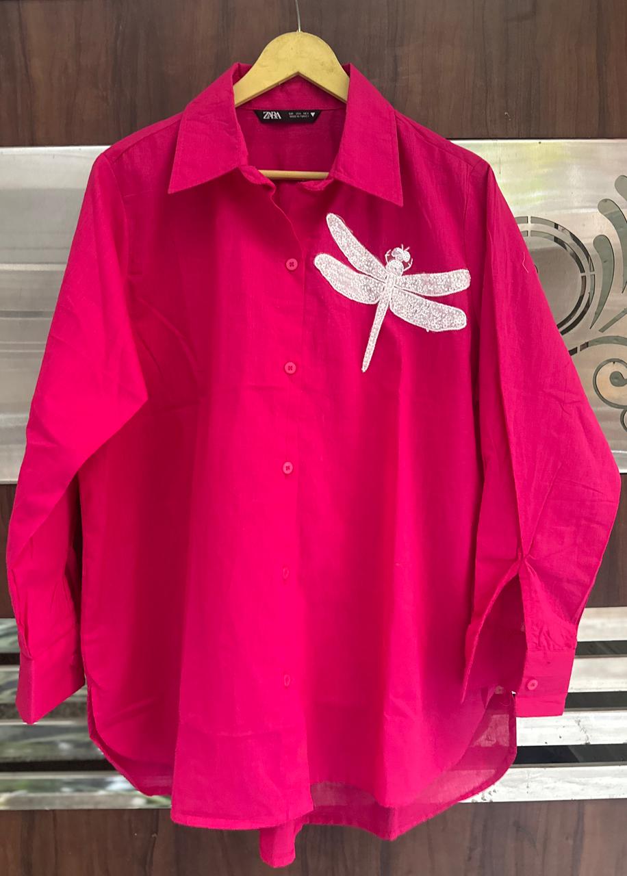 Beautiful Butterfly Patch Shirt