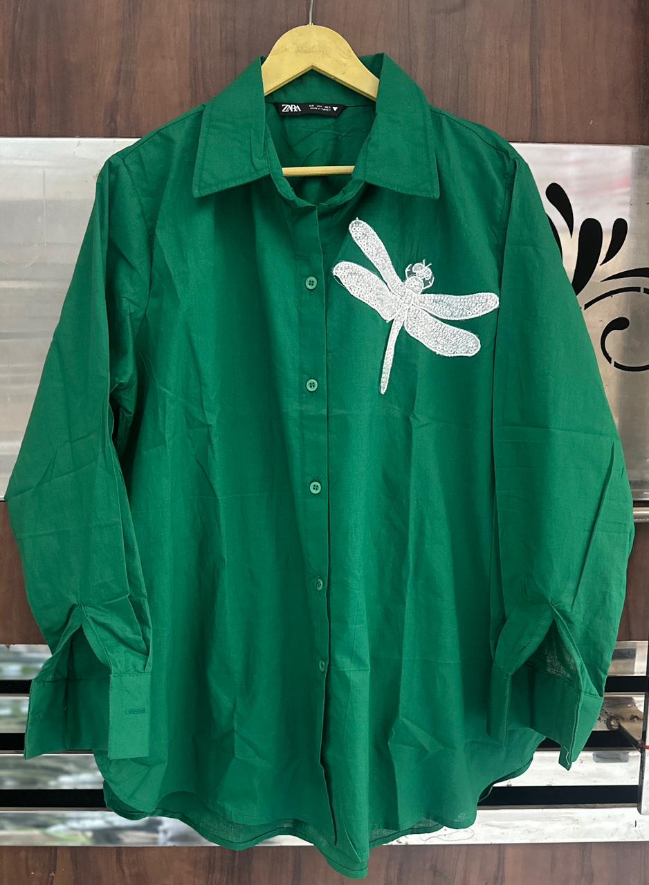 Beautiful Butterfly Patch Shirt