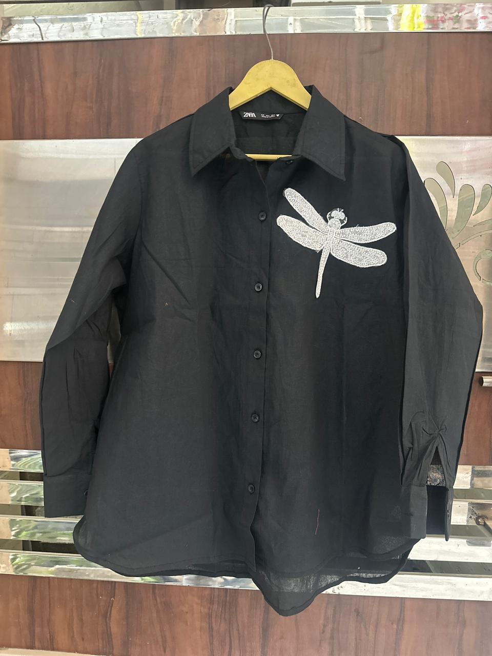 Beautiful Butterfly Patch Shirt