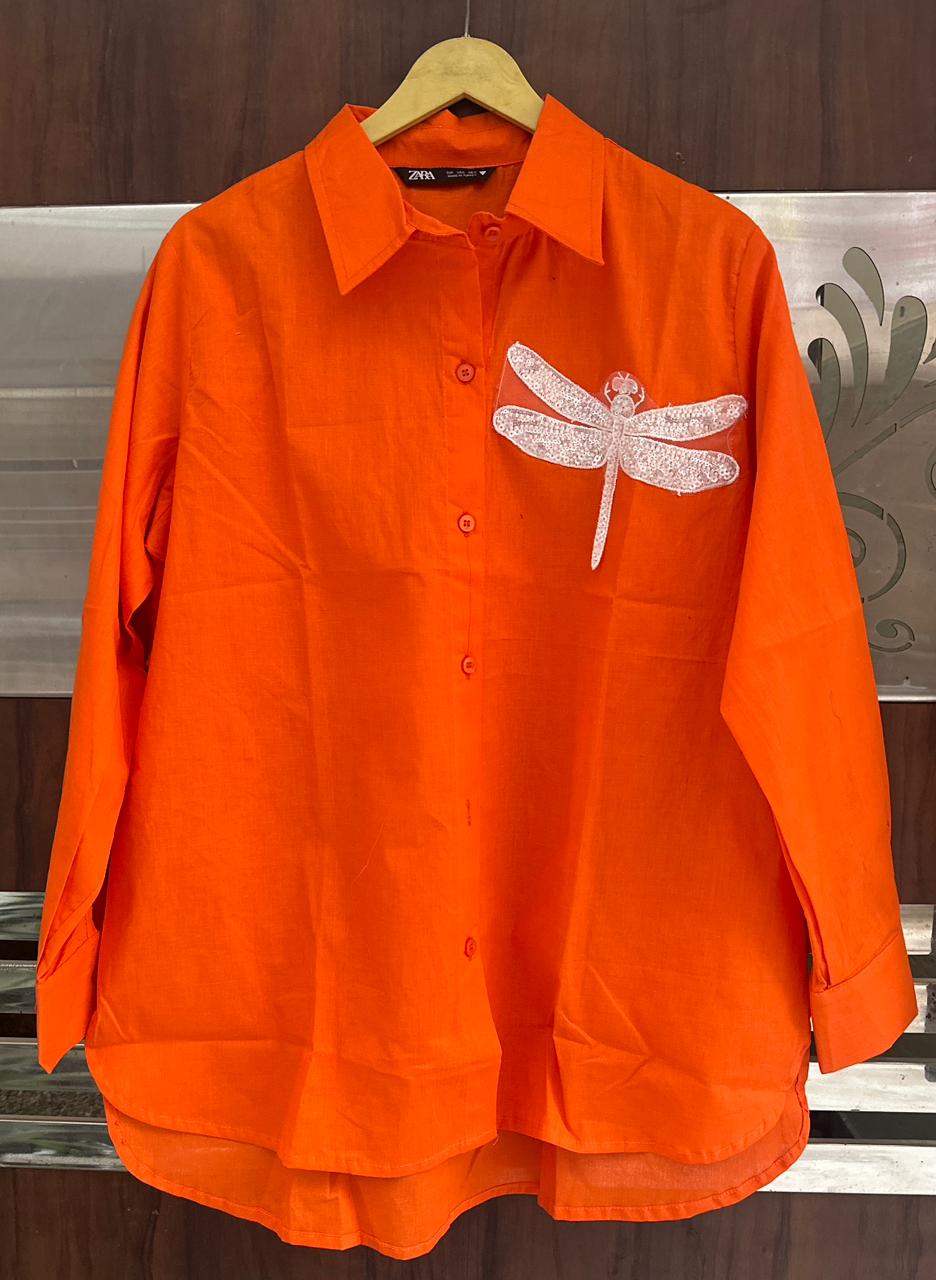 Beautiful Butterfly Patch Shirt