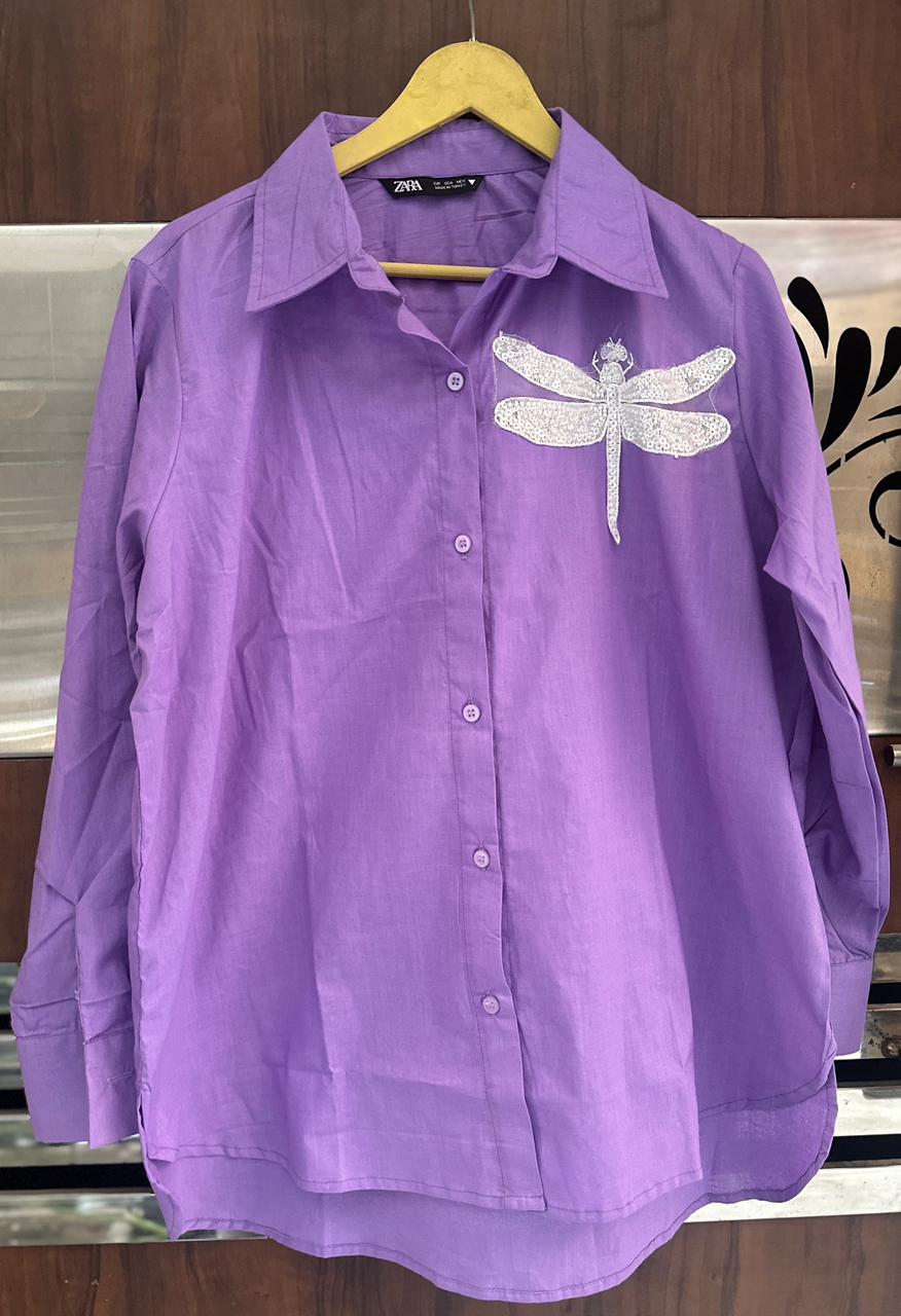 Beautiful Butterfly Patch Shirt