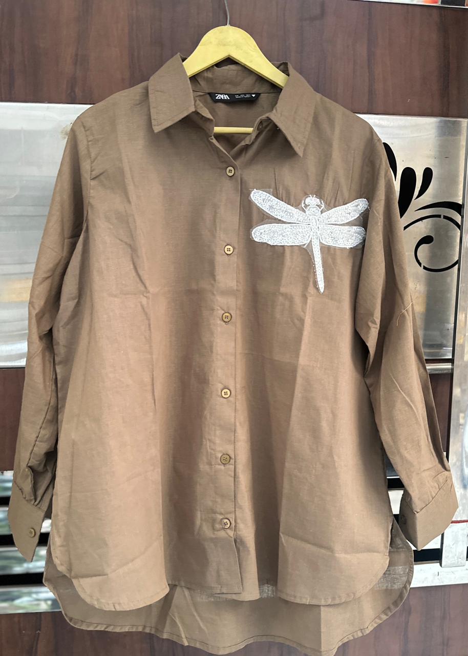 Beautiful Butterfly Patch Shirt