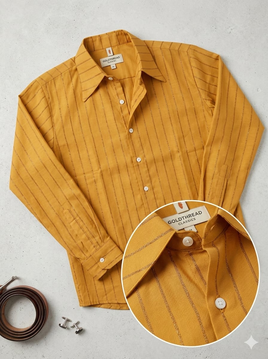 Premium Striped Rayon Modal Shirt
