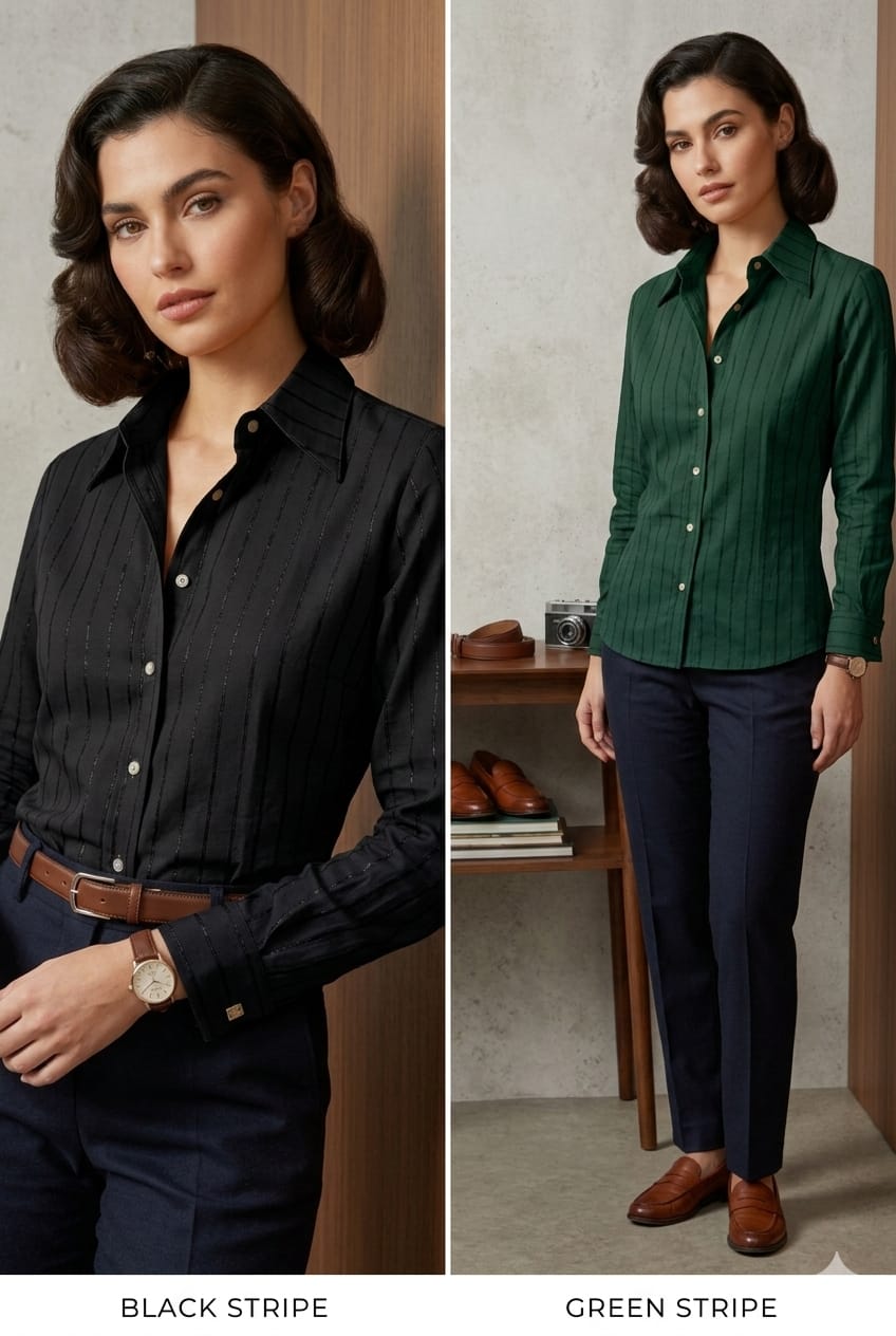 Premium Striped Rayon Modal Shirt