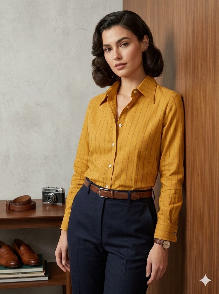 Premium Striped Rayon Modal Shirt