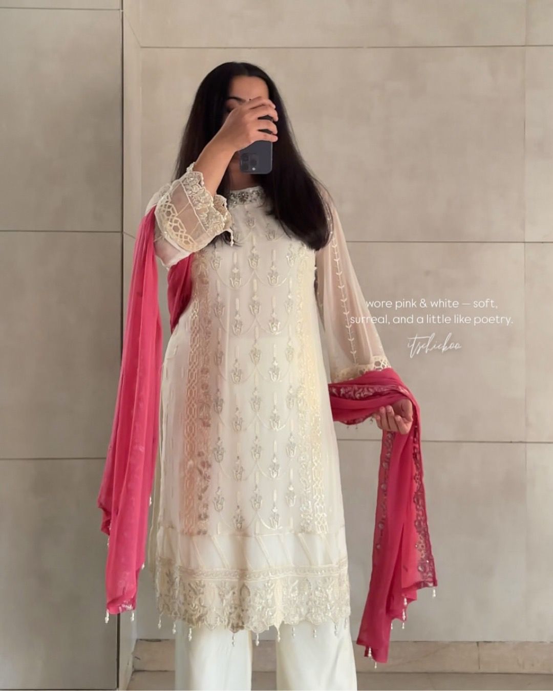 Designer Party Wear Heavy Faux Georgette Top, Palazzo & Dupatta Set with 3MM Embroidery (Fully Stitched)