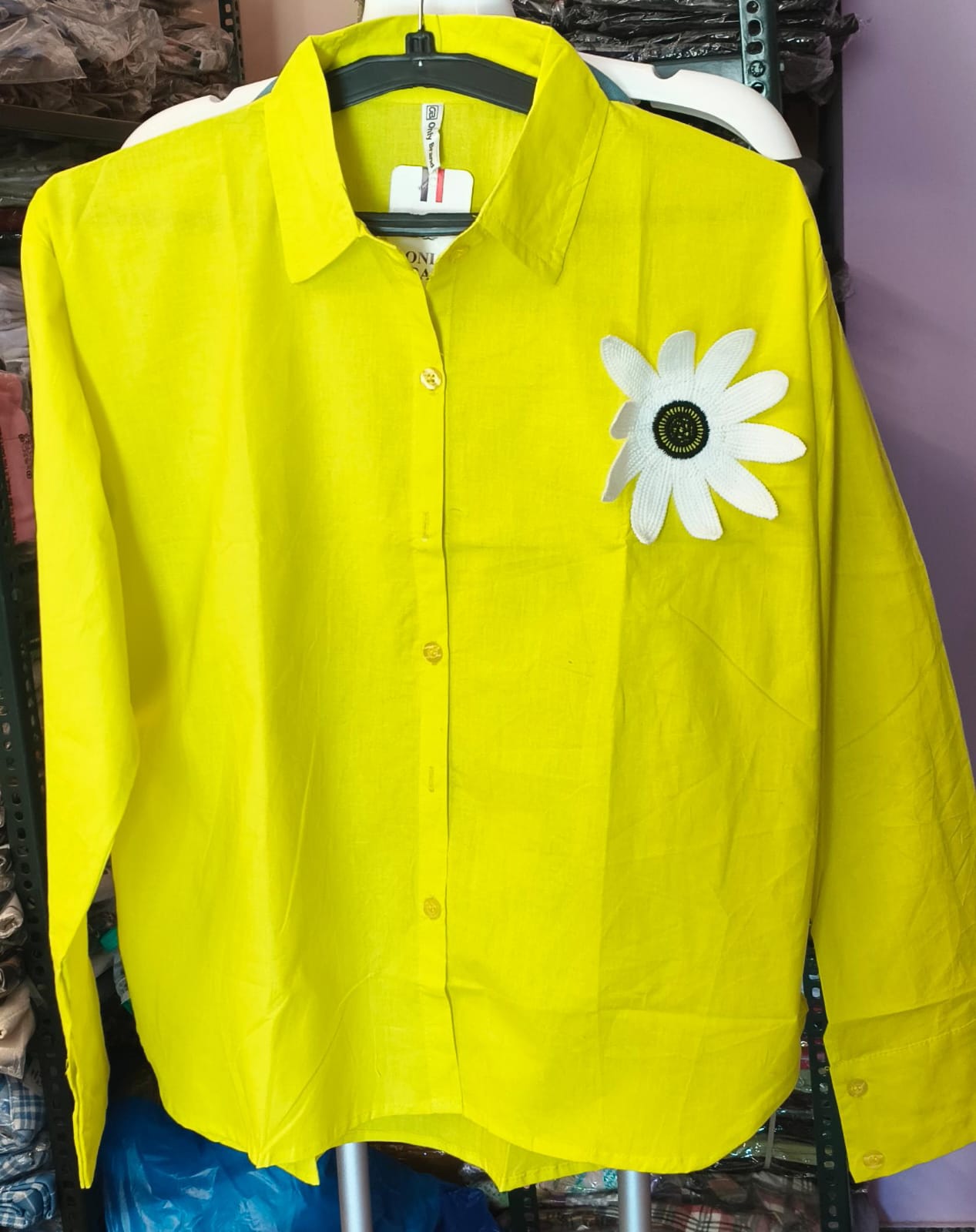 Flower Patch Cotton Shirt