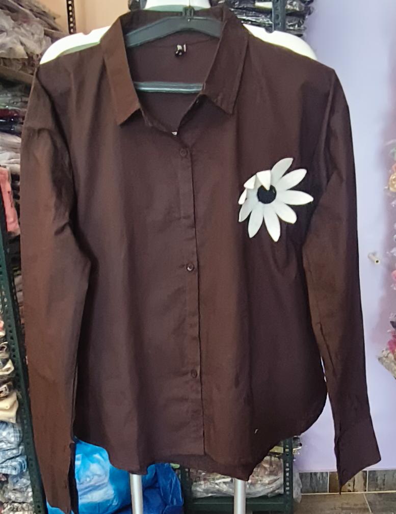 Flower Patch Cotton Shirt
