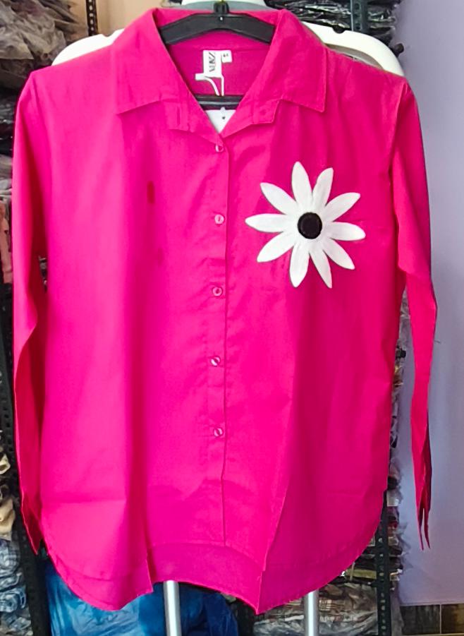 Flower Patch Cotton Shirt