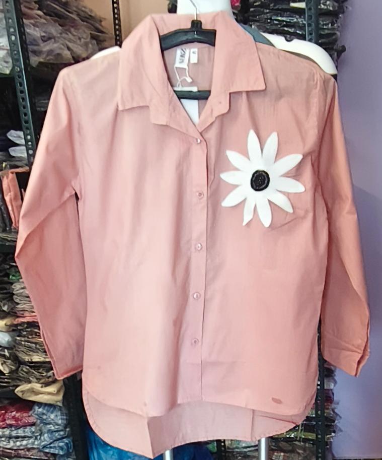 Flower Patch Cotton Shirt