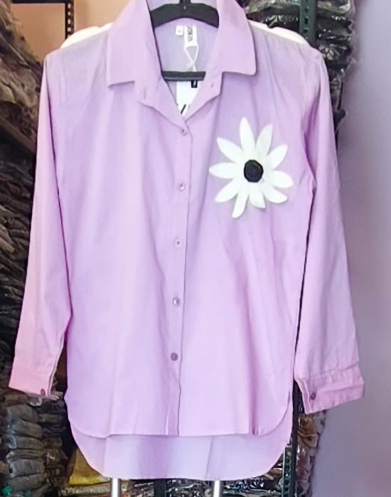 Flower Patch Cotton Shirt