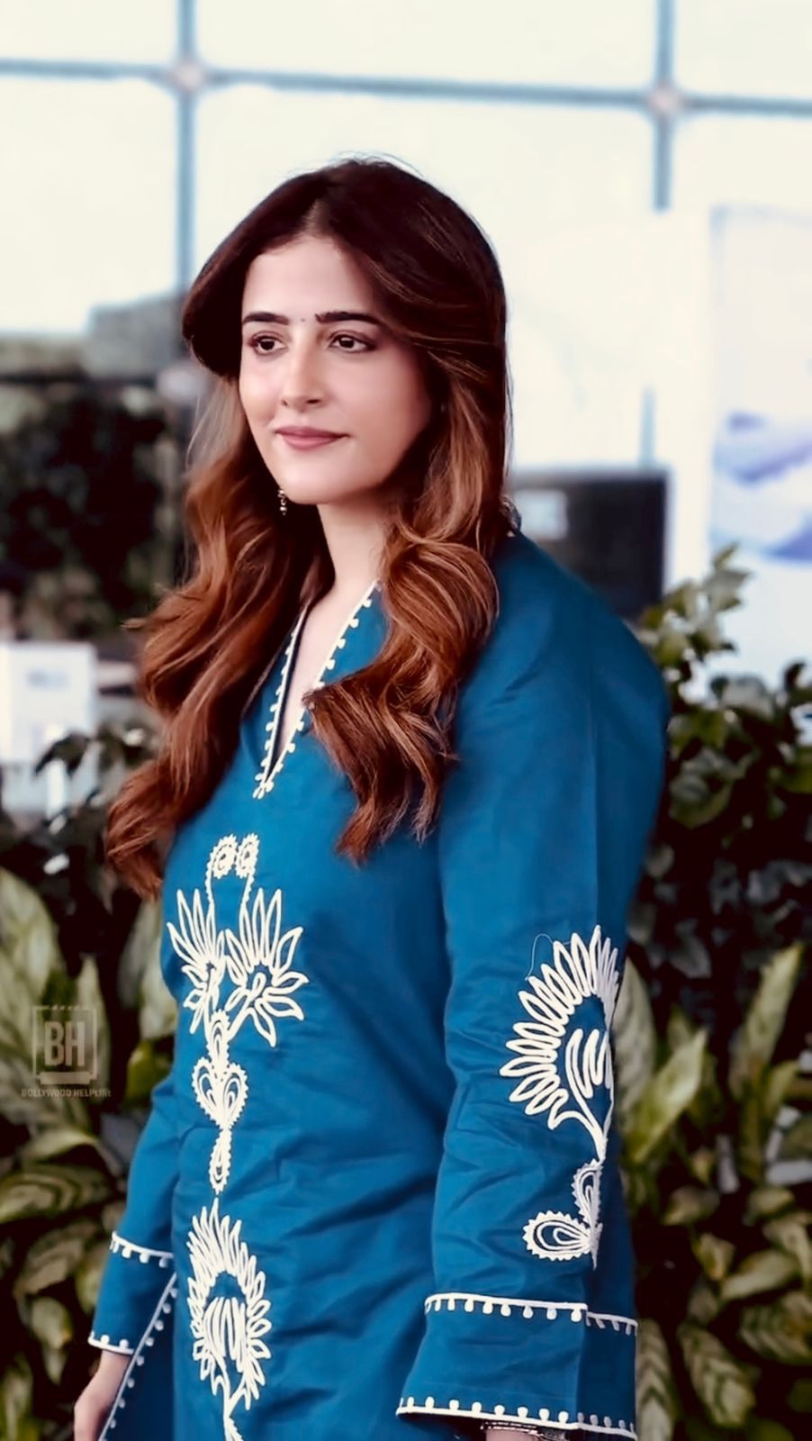 Teal Blue Embroidered Pure Rayon 2-Piece Co-Ord Set