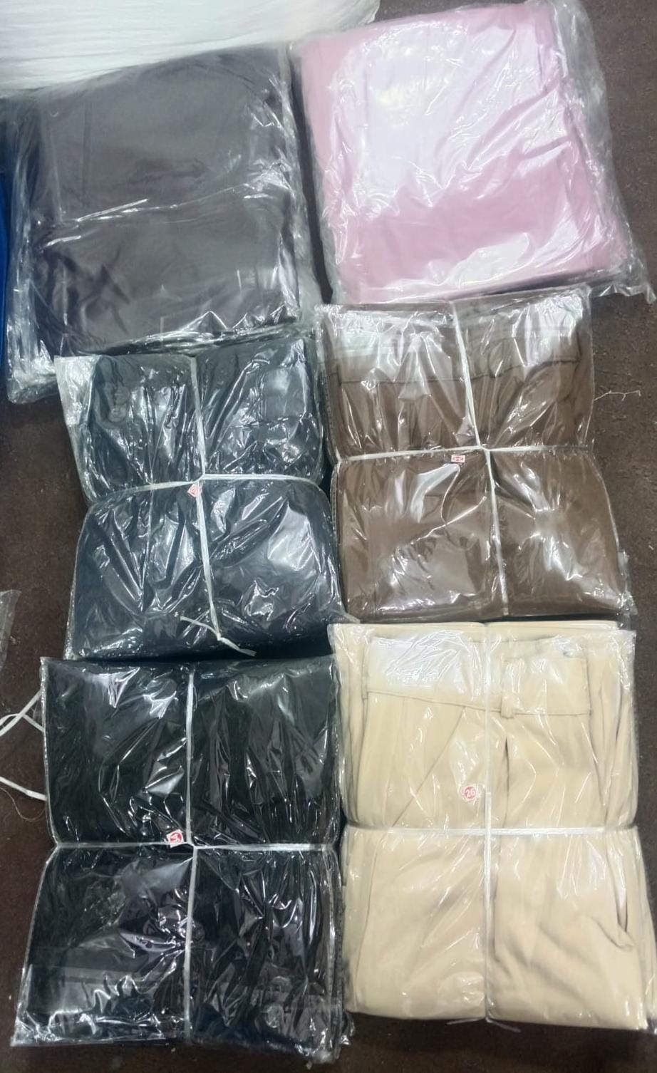Korean Formal Wide-Leg Trousers - All Colours Packaged Stock
