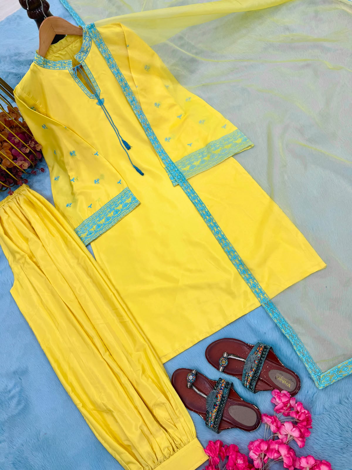Designer yellow coord set - additional view