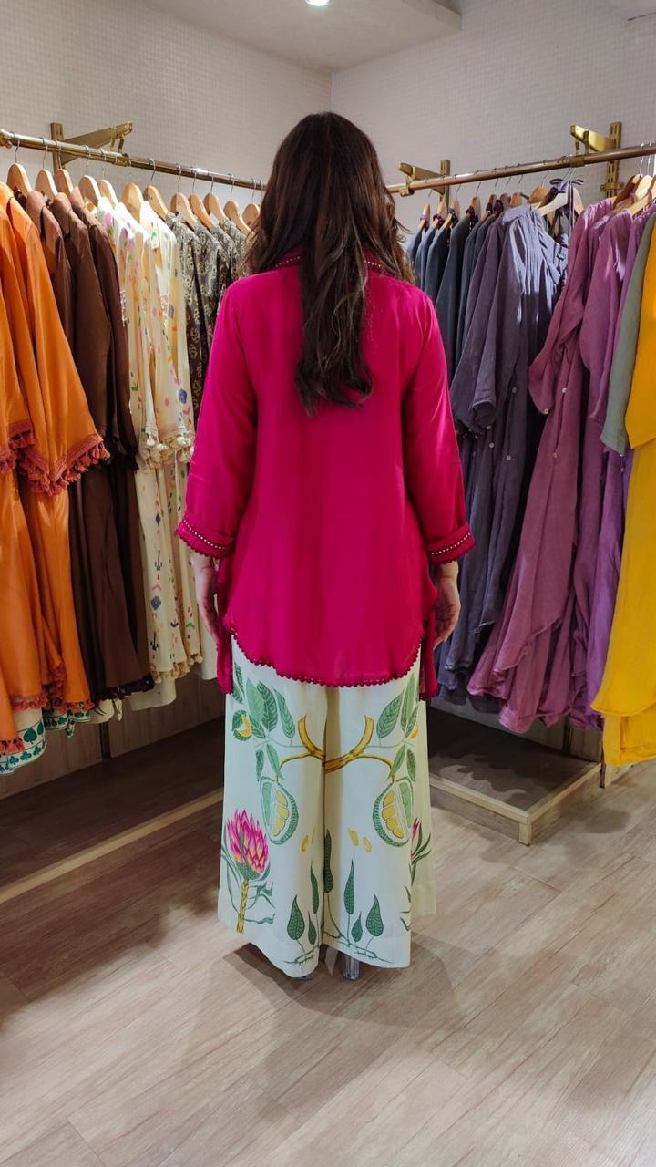 Premium Cotton Co-ord Set - Printed Palazzo close-up