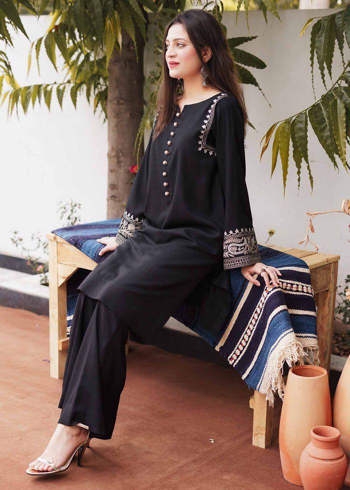 Premium Cotton Co-ord Set | Loose Fit Kurti with Printed Palazzo | Yellow & Rani