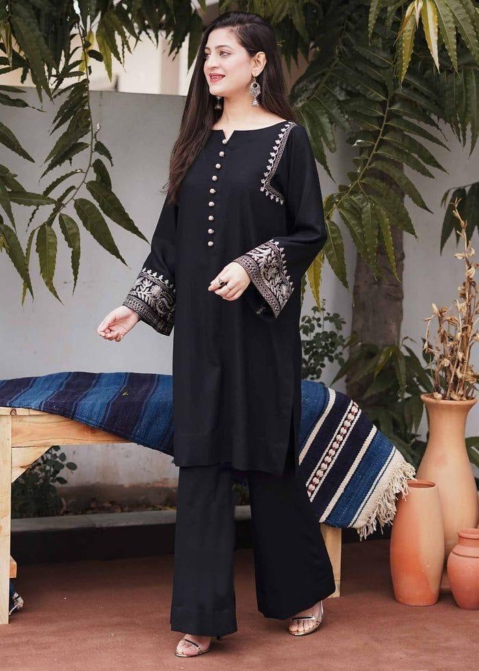 Premium Cotton Co-ord Set | Loose Fit Kurti with Printed Palazzo | Yellow & Rani
