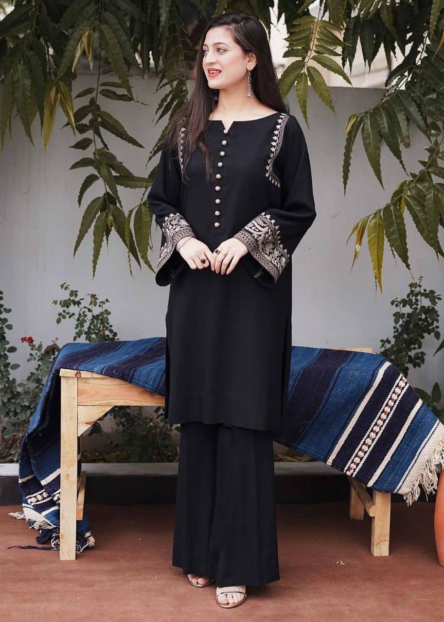 Premium Cotton Co-ord Set | Loose Fit Kurti with Printed Palazzo | Yellow & Rani