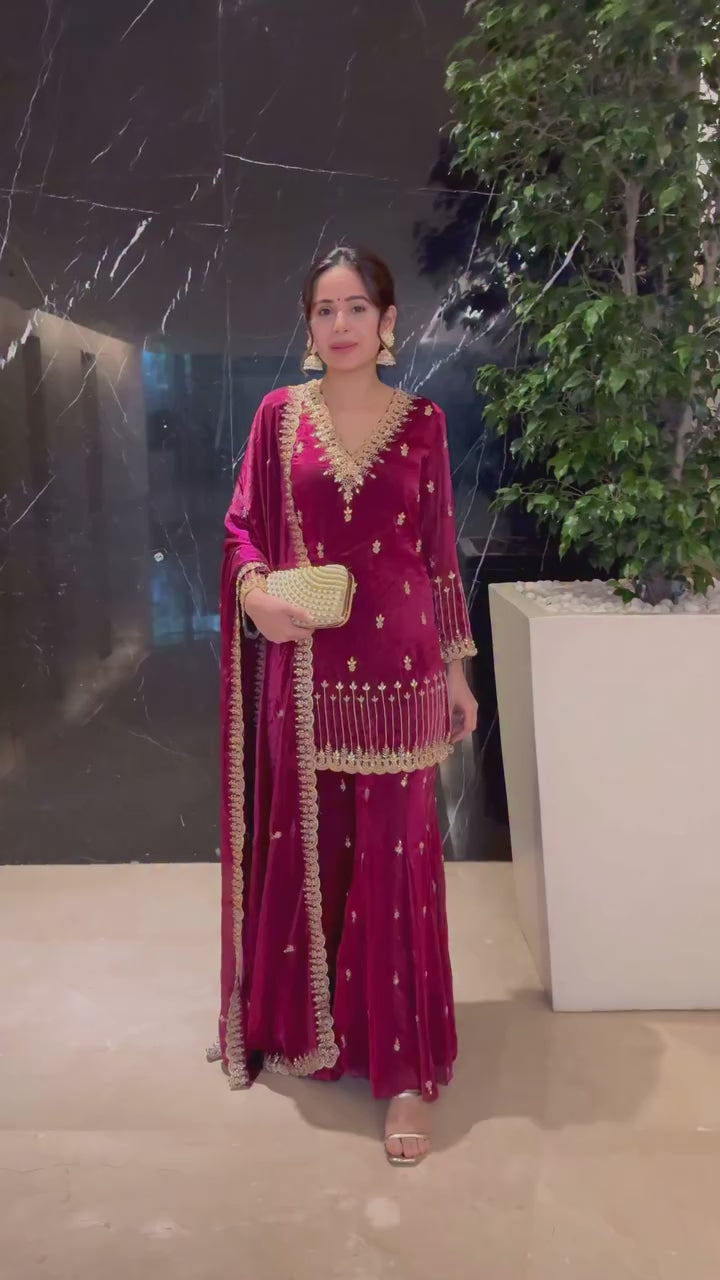 Maverick Fusion Sharara Set