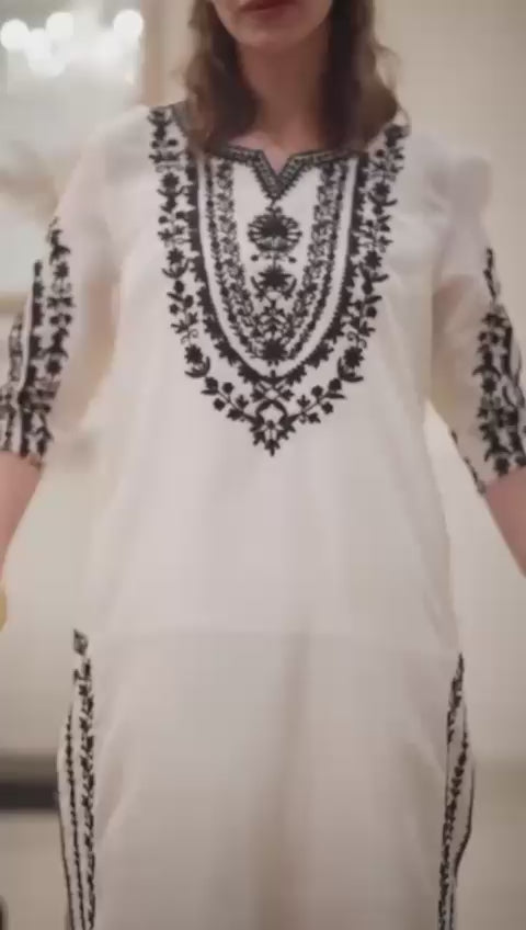 Designer Party Wear Natural Crepe Top & Farshi Palazzo With Dupatta Set