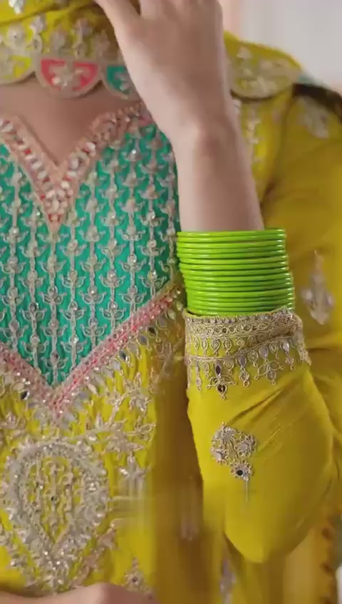 New Designer Party Sharara Suit & Dupatta Set