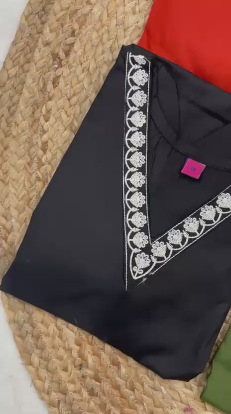 Sakhi Cotton Co-ord Set with Embroidery