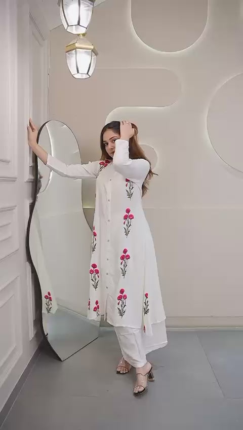 Maverick Fusion Long Flair Kurti Set