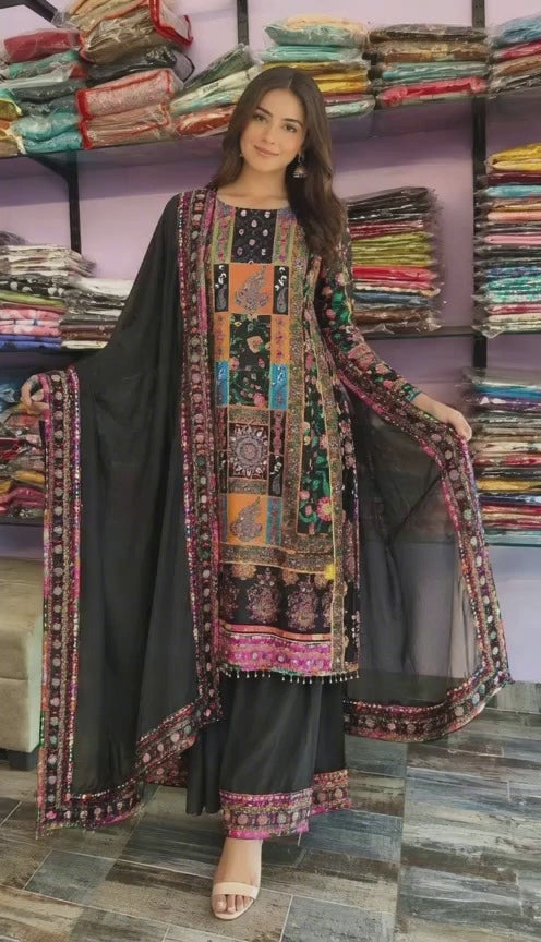3 Pcs Kurta Pant Set