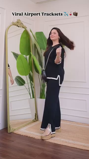 Trendy Airport Coord Set with Side Pockets
